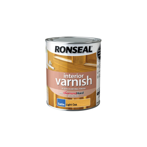 Ronseal Ronseal Interior Varnish Light Oak Satin 750ml
