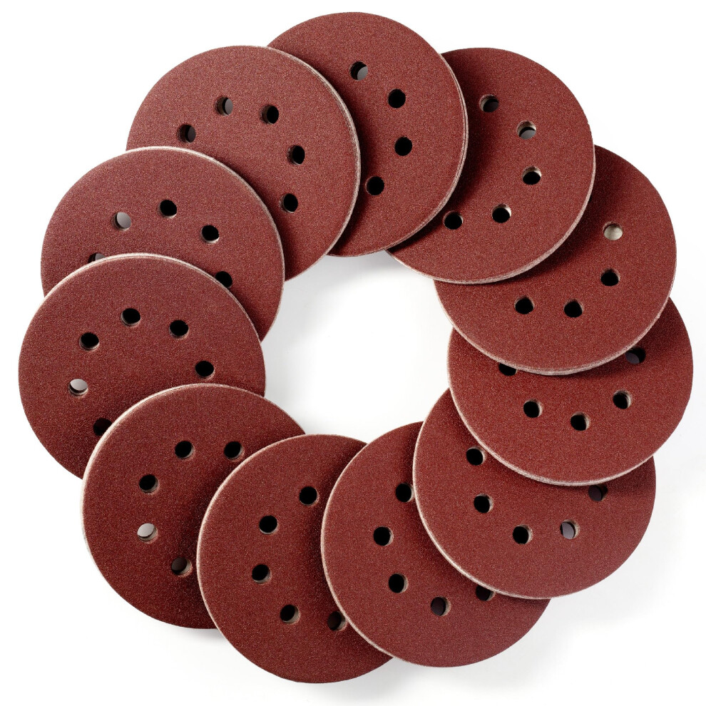 S Satc Sanding Discs 120 Grit 110Pcs Orbital Sander Discs 125Mm Hook And Loop Round Orbital Sander Pads For Sanding 5051226947643