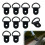 10PCS D Rings Heavy Duty Lashing Ring Black Tie Down Anchor 1