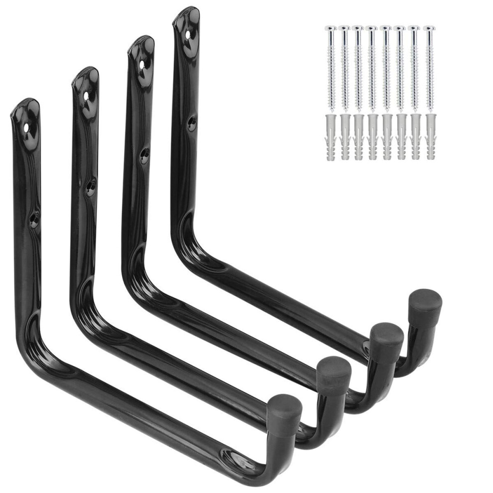 Pipafox Garage Storage Ladders Hooks, 24Cm/9.5Inches Heavy Duty Jumbo Arm Utility Rack For Garden Tools, Folding Chairs 5051226895395