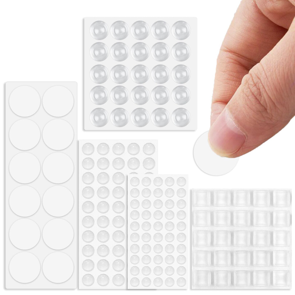 157 Pcs Transparent Silicone Pads,Buffer Furniture Pad,Adhesive Bumper Pads Clear Rubber Feet,Clear Furniture Buffer Pads,Self Adhesive Noise Pads 5051226929007