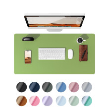 YSAGi Leather Desk Mat, Large Mouse Mat, Non-Slip Desk Pad, Waterproof Leather Table Protector Writing Pad for Office and Home