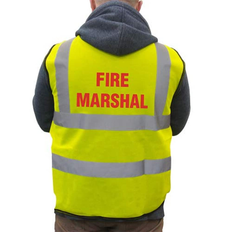 Vsafety L-Fire Marshal Basic High-Visibility Safety Vest, Large, Yellow 5051226908224