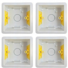 Appleby SB632 Deep Dry Lining"Fast Fix" Boxes Single 1 Gang 47mm Deep (Pack of 4)