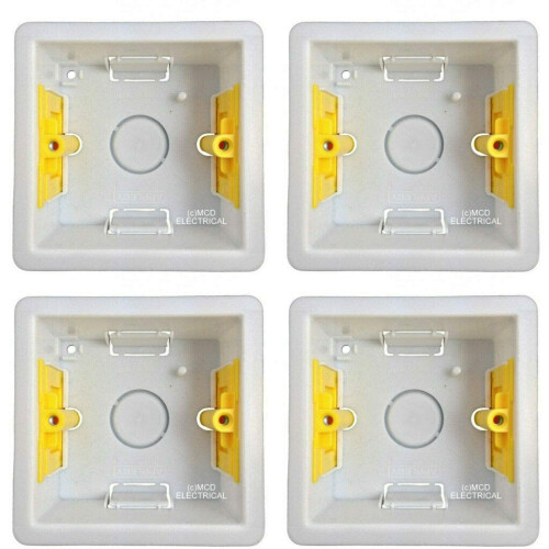 Appleby SB632 Deep Dry Lining"Fast Fix" Boxes Single 1 Gang 47mm Deep (Pack of 4)