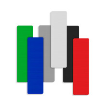 Evoges 28mm x 100mm Flat Plastic Glazing Packers (1-6mm) Durable Shim Spacers for DIY, Home Improvement, Window, and Door Frame Installations (Mixed