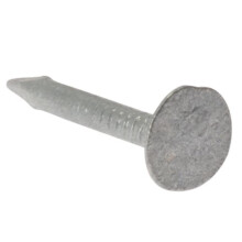 Merriway BH02285 (120 gm) Galvanised Roofing Felt Clout Nails Extra Large Head, 25mm (1 inch) - Pack of 120g, Silver