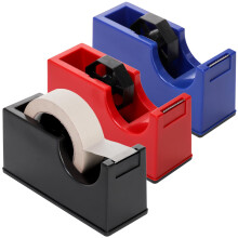 Suwimut 3 Pack Desktop Tape Dispenser Holder with 1 Inch Core and 3 Inch Core, Tape Roll Dispenser Desk Tape Dispenser with Weighted Non-Skid Base