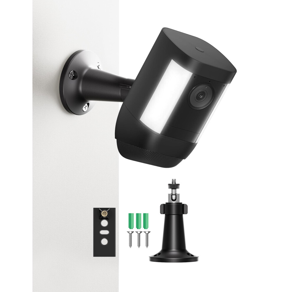 Wall Mount Compatible With Ring Spotlight Cam Plus/Pro Â 360 Adjustable Security Camera Bracket With Screws & Wall Plugs 5051226918346