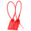 100 Plastic Tamper Seals, Zip Ties for Fire Extinguishers Pull Tite Security Tags Numbered Disposable Self-Locking Tab (Red) 1