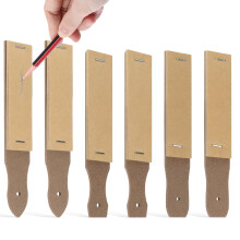 6Pcs Sandpaper Pencil Sharpener, Sketch Sandpaper with 3 Styles 6.2x0.9 Pastel Sharpener Art Drawing Tool for Adults Teens Artist Sketch Beginner