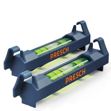 Presch Line Spirit Level 2 pcs. - Extremely Secure Hold Thanks to Safety Hooks - Lightweight Design for Perfectly Aligned String