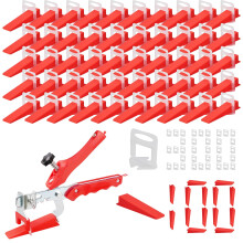 Flintronic 400PC Tile Leveling System, 2mm 300PC Tile Spacers Leveling Clip