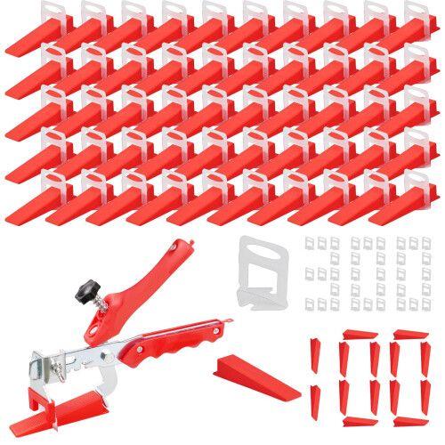 Flintronic 400PC Tile Leveling System, 2mm 300PC Tile Spacers Leveling Clip