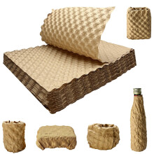 100PCS Paper Bubble Wrap, 29x38cm Lengthen Eco Cushioning Wrap, Alternative to Plastic Bubble Wrap Filler for Storing Delicate Items Moving House Shi