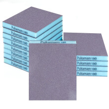 Pukamam 12 PCS Sanding Sponge Set 180 Grit Sanding Pads Sanding Block, Wet and Dry Sandpaper for Metal, Wood, Wall, Car, Furniture