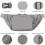 JAUSFETS 3 Pockets Bumbags Waterproof Large Capacity Waist Pack 5