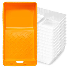 Mister Rui Paint Tray Liner, Disposable Paint Tray, 4" Sturdy Paint Tray*1, 4" Paint Tray Insert*10 for Easily Switching between Paint Colors