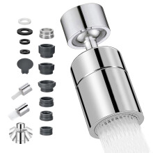 Kitchen Tap Spray Head, 360 Swivel Spout Kitchen Sink Tap, Tap Faucet Attachment Spray with 2 Functions Modes