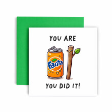 Huxters Funny Congratulations You Did It Card Fantastick Well Done you Passed and were Awesome So proud Card for Son Daughter Nephew Niece - 14.8cm