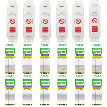 Ladder Tags,Includes 18 Pieces 6 Holders and 12 Ladder Inspection Tag Inserts Waterproof Ladder Inspection Tags Inspection Record Kit Fits All Ladder