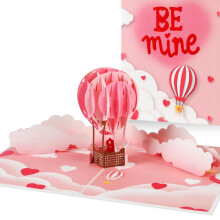 Valentines Card for Him Her, Pop Up Birthday Anniversary Greeting Card with 3D Design, Best Gift for Wife, Husband