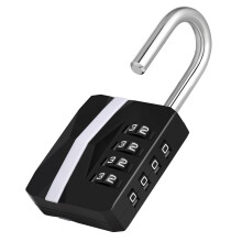 ZHEGE Combination Padlock for Gym Locker, 4 Digit Code Padlocks Outdoor Heavy Duty Waterproof for Fence Shed Gate