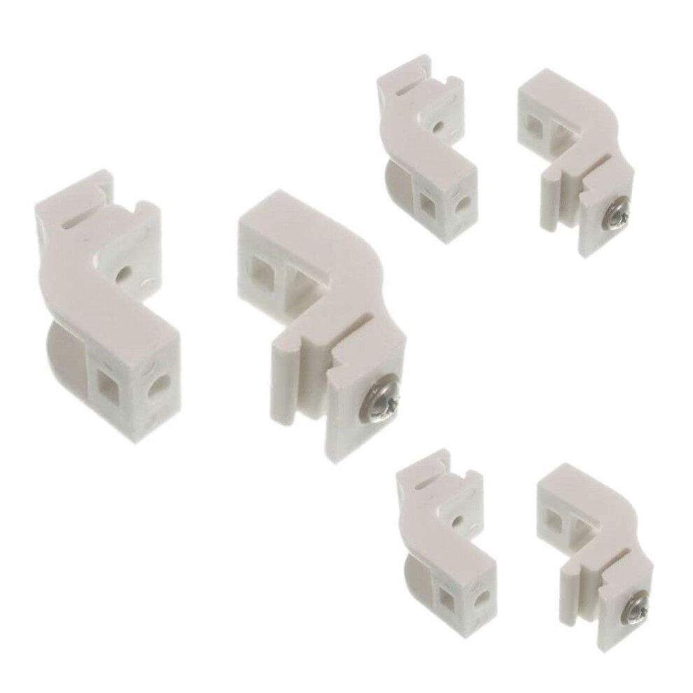 Sologlyde Dovetail Curtain Rail Track Bracket - White Pack Of 5 5051226899683