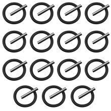 Dacitiery 30 Pcs Replacement Pin and O-Ring,4mm Impact Ring and 3x25mm Socket Pins for 1/2" Impact Socket Scaffolders for Impact Wrench