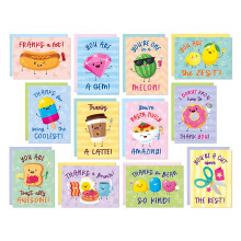 S&O Assorted Funny Thank You Cards with Envelopes - Cute Thank You Cards for Teachers, Office Coworker, Employee & Staff Appreciation