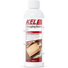 KEL - Chopping Board Oil - Premium Grade Mineral Oil to Protect and Restore Wood Cutting Boards, Butcher Blocks and Countertops - 250ml