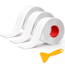Mokani Bath Sealant Strip Self Adhesive, 3 Rolls Bathroom Sealant Tape
