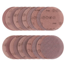 Kcmell 25 Pcs 125mm Mesh Sanding Discs Hook & Loop 80/100/150/240/400 Grit, Dust Free Round Mesh Sanding Discs Pads Anti-Clogging Grinding Polishing