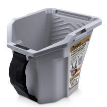 ROLLINGDOG Hand Held Paint Scuttle Bucket with Magnet Brush Holder - Paint Kettle for 4" Mini Roller,Suitable for Ladder, Decoration, Home DIY, Small