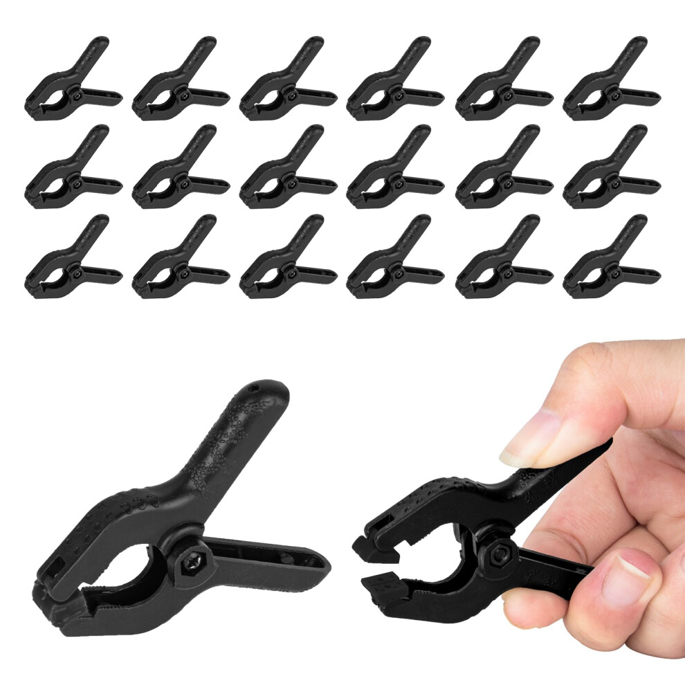 Emart 20 Pack Heavy Duty Muslin Spring Clamps, Professional 2 Inch Nylon Backdrop Clips For Photography Studio, Photo Booth, Backdrop Stand, Paper 5051226955242