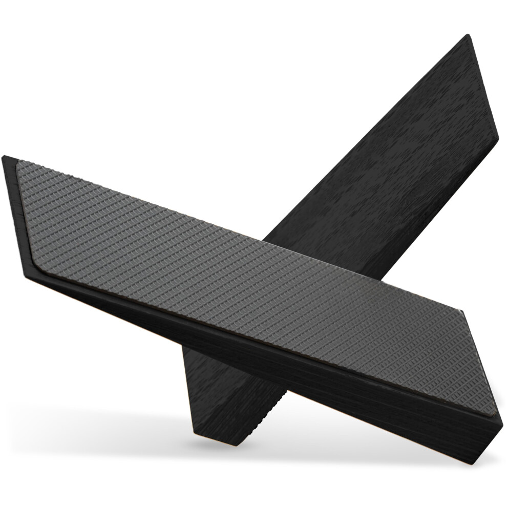 Bamboo Door Stop - Door Stoppers For Floor - Wooden Wedge Doorstop Rubber 5005543883146