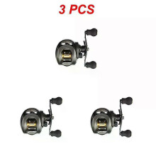 (Style B 3pcs) Magnetic Brake System Ergonomic Design Precise Control Versatile Powerful Drag Smooth Operation Fishing Reel Premium Materials