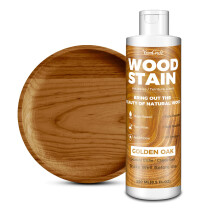Water Based Wood Stain Golden Oak 8.5oz/250ml, Matte Fast Drying Stain, Low Odor Non-Toxic Indoor Outdoor Wood Paint for Furniture, Cabinet, Door