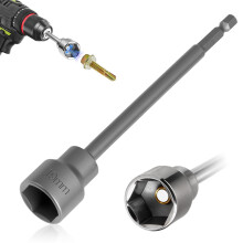 Caravan Leg Winder Drill Attachment 19mm Socket Caravan Corner Steady Drill Adaptor 150mm Stand Jack Extension Socket Adapter Electric Drill Leg