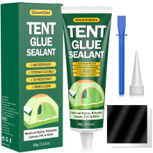Tent Repair Glue, Professional Tent Seam Sealer, Waterproof & Flexible Sealant Adhesive for Tent, Tarp, Awning & Groundsheet Repair and More - 60ml