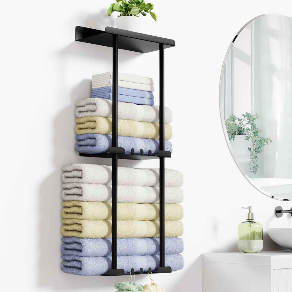 Towel Rack, Towel Storage Self Adhesive, Towel Holder Wall Mounted, Adjustable Bathroom Towel Storage, Towel Rack Wall Mounted 5051226990151