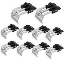 Undermount Sink Brackets 10 PCS Kitchen Sink Fixing Clips Stainless Steel Arc Shaped Mounting Brackets Adjustable Installation Fastener for Kitchen
