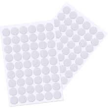 108Pcs White Self-Adhesive Screw Hole Covers,21mm/0.83In Furniture Screw Stickers for Wood Cabinet Shelves Desk Wall to Hide Ugly Screw