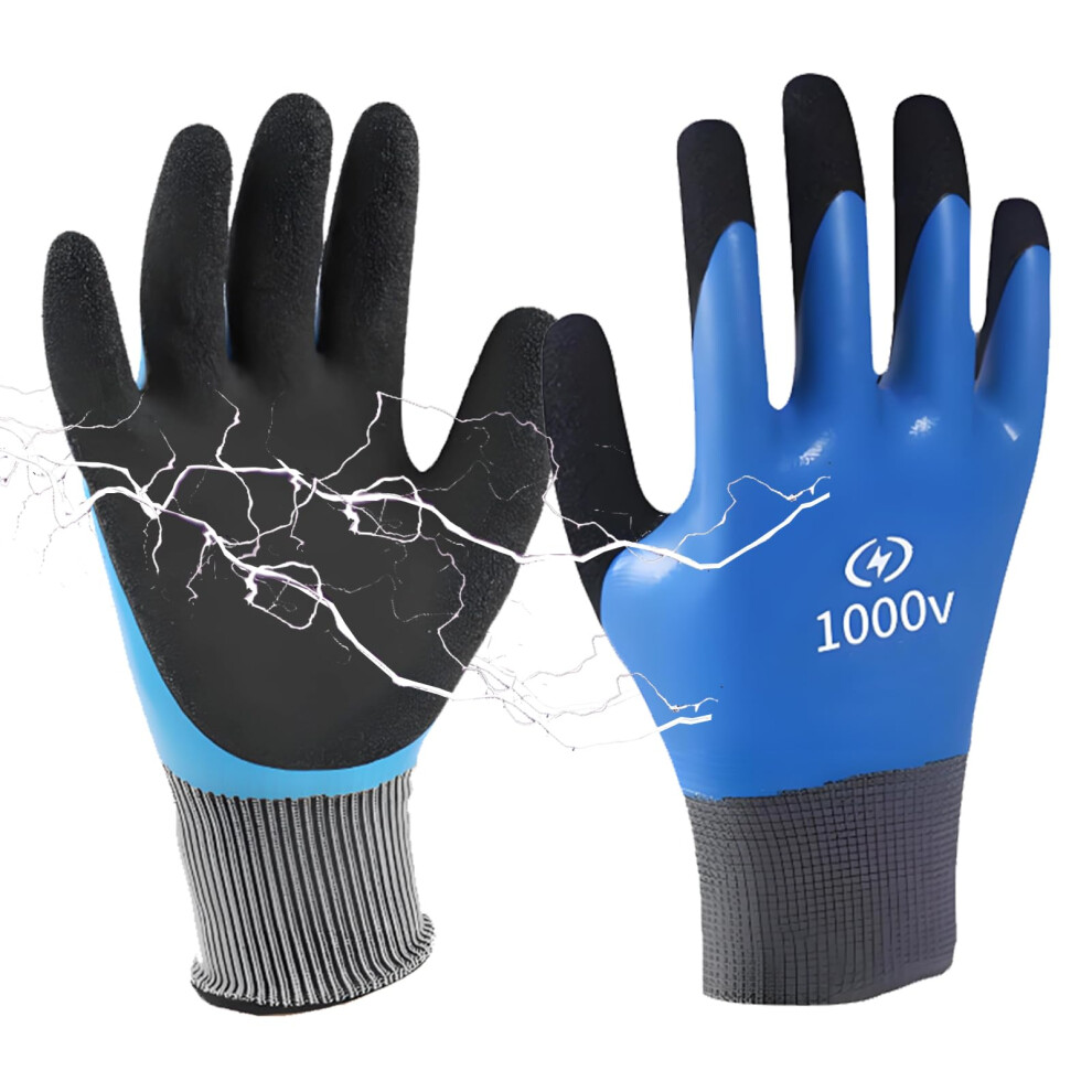 Insulation Work Gloves, Insulating Electrical Gloves 1000V Flame Retardant, Rubber Safety Gloves For High Voltage Protection 5051226959646