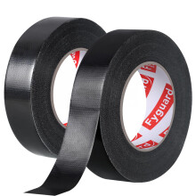 Fyguard 2 Rolls Duct Tape, 25mm x 50m Repair Tape Black Gaffer Tape Waterproof Duct Adhesive for Repairing Fastening Bundling Reinforcing Sealing