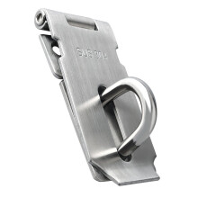 Sayayo SUS304 Stainless Steel Padlock Hasp Door Lock Shed Lock, 3-Inch Heavy Duty Hasp and Staple Door Clasp Gate Latch
