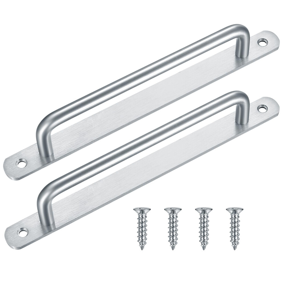 Gaomoeny 2 Pcs Sliding Door Handles, Pull Push Door Handles, Stainless Steel Sliding Bathroom Kitchen Cupboard Cabinet Garage Shed Barn Gate Door 5051226948107