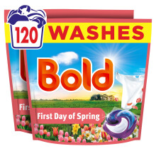 Bold First Day of Spring PODS Washing Liquid Laundry Detergent Capsules 120 Washes, 120ct, Outdoor Freshness That Lasts And Lasts