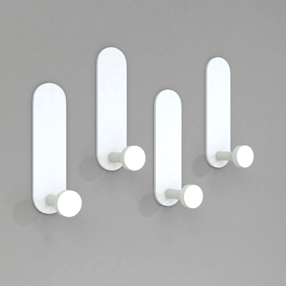 Js Self Adhesive Hooks Sticky Hooks Extra Strong Stick On Wall Over Door For Hanging Clothes Coat Robe Bath Towel In Bathroom Shower Kitchen 5004015418848