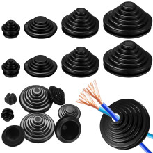 wugongshan 70 Pcs Rubber Grommets Assortment Kit, Rubber Grommets for Holes, Rubber Cable Grommets